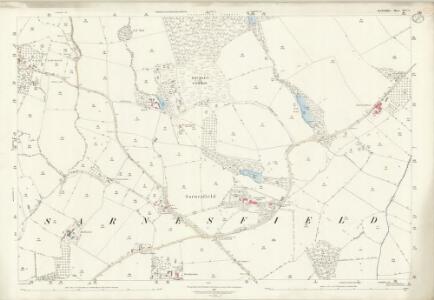 Herefordshire XXV.2 (includes: Almeley; Kinnersley; Norton Canon; Sarnesfield; Weobley) - 25 Inch Map