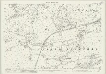 Cornwall LXIV.10 (includes: Gwennap; Mylor; Perranarworthal) - 25 Inch Map