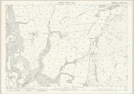 Shropshire LIV.2 (includes: Chirbury; Church Stoke) - 25 Inch Map