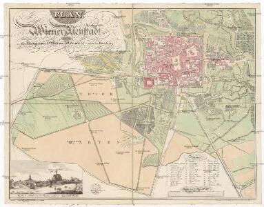 Plan der Stadt Wiener Neustadt