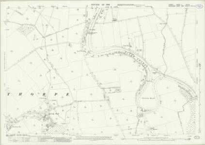 Surrey V.14 & 15 (includes: Chertsey; Egham; Laleham; Littleton; Staines; Thorpe) - 25 Inch Map
