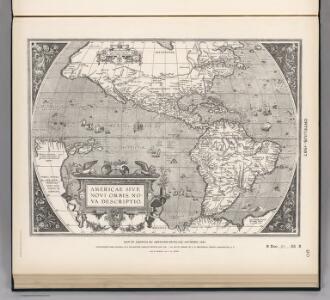 (Facsimile)  America by Ortelius.