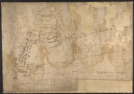 Map of Deptford, with annotations on population growth by John Evelyn