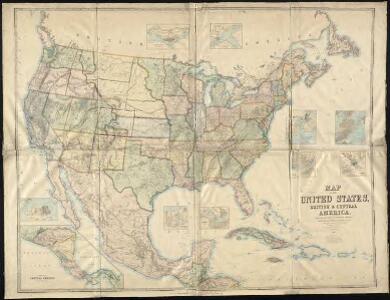 Map of the United States, British & Central America : from state documents & unpublished materials