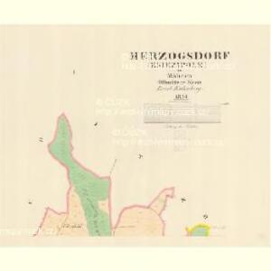 Herzogsdorf (Kniezipole) - m1214-1-001 - Kaiserpflichtexemplar der Landkarten des stabilen Katasters