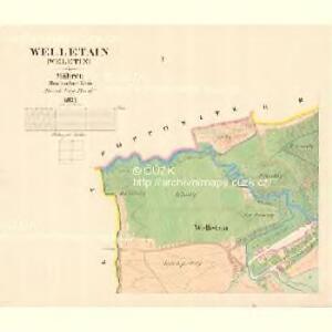 Welletain (Weletin) - m3300-1-001 - Kaiserpflichtexemplar der Landkarten des stabilen Katasters