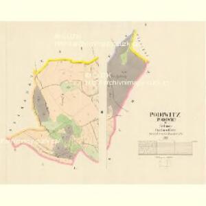 Podiwitz (Podiwic) - c5895-1-001 - Kaiserpflichtexemplar der Landkarten des stabilen Katasters