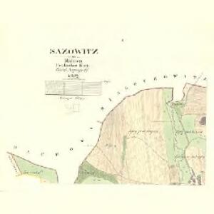 Sazowitz - m2698-1-001 - Kaiserpflichtexemplar der Landkarten des stabilen Katasters
