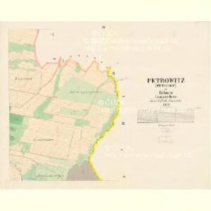 Petrowitz (Petrowic) - c5724-1-002 - Kaiserpflichtexemplar der Landkarten des stabilen Katasters