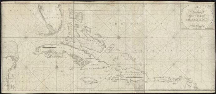 A new chart of the West Indies including the Florida Gulf and Stream