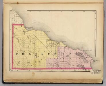 (Map of Presque Isle County, Michigan)