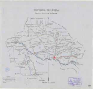 Mapa planimètric de Cervià de les Garrigues