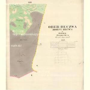 Ober Beczwa (Horny Bečwa) - m0763-1-016 - Kaiserpflichtexemplar der Landkarten des stabilen Katasters