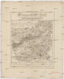 Umgebung von Teplitz oder petrographische Karte des Bila Thales im Leitmeritzer Kreise Königreiche Böhmen
