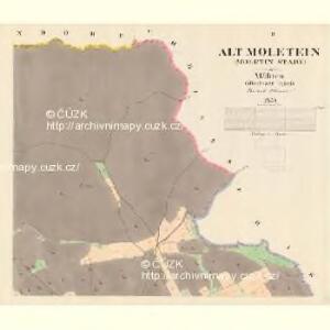 Alt Moletein (Moletin Stary) - m2870-1-002 - Kaiserpflichtexemplar der Landkarten des stabilen Katasters