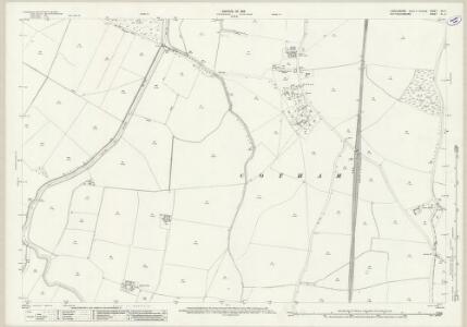 Lincolnshire CIII.3 (includes: Balderton; Cotham; East Stoke; Elston; Hawton; Long Bennington) - 25 Inch Map