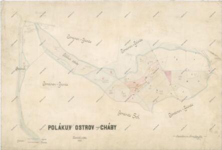 Mapa revíru Stéblová - Polákův ostrov a Cháby
