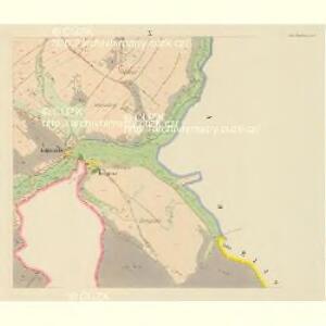 Dauba (Duba) - c1579-1-008 - Kaiserpflichtexemplar der Landkarten des stabilen Katasters