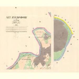 Alt Zechsdorf - m2864-1-001 - Kaiserpflichtexemplar der Landkarten des stabilen Katasters
