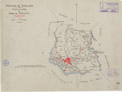 Mapa planimètric d'Olesa de Montserrat
