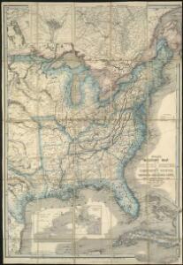 Wyld's military map of the United States, the northern states, and the southern Confederate states, with the forts, harbours, arsenals, and military positions