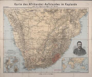Karte des Afrikander-Aufstandes im Kaplande und des Angriffskrieges der Buren