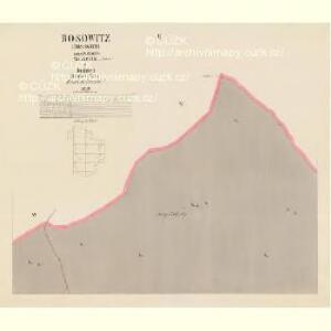 Rosowitz (Rosowice) - c6544-1-002 - Kaiserpflichtexemplar der Landkarten des stabilen Katasters