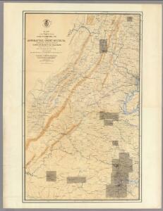 Map of the Region between Gettysburg, Pa. and Appomattox Court House, Va.