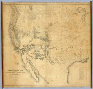 Map Of The Territory Of The United States From The Mississippi To The Pacific Ocean.