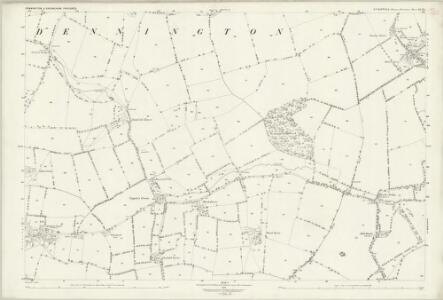 Suffolk XLIX.1 (includes: Badingham; Dennington) - 25 Inch Map