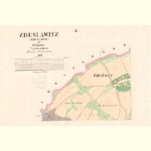 Zdeslawitz (Zdeslawic) - c9223-1-002 - Kaiserpflichtexemplar der Landkarten des stabilen Katasters