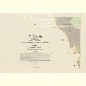 Zunkow (Cunkow) - c0774-1-002 - Kaiserpflichtexemplar der Landkarten des stabilen Katasters