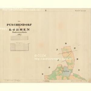 Puschendorf - c0438-1-001 - Kaiserpflichtexemplar der Landkarten des stabilen Katasters