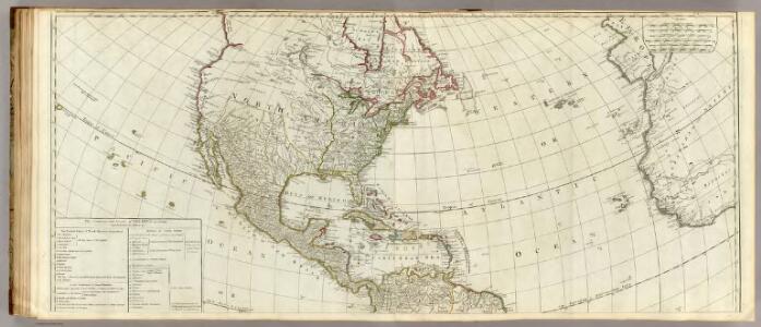 (A new map of the whole continent of America. northern section)