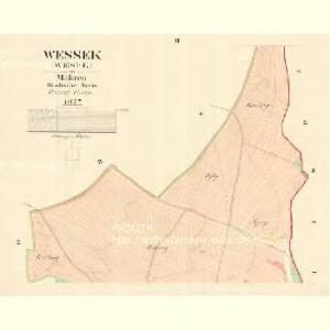 Wessek (Wesek) - m3370-1-002 - Kaiserpflichtexemplar der Landkarten des stabilen Katasters