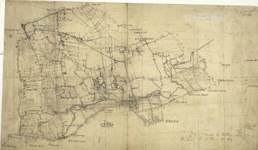 OLD ORDNANCE SURVEY MAP THE NORTH CHILTERNS 1888 AYLESBURY BERKHAMSTED TRING 