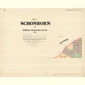 Schönborn - c3522-2-002 - Kaiserpflichtexemplar der Landkarten des stabilen Katasters