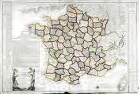 Carte de la république de France
