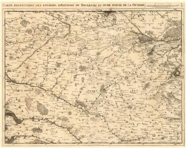 Carte Particuliere des Environs d'Artois du Boulenois et dune partie de la Picardie