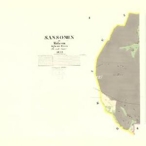 Sassomin - m2697-1-001 - Kaiserpflichtexemplar der Landkarten des stabilen Katasters