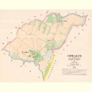 Chwalow - c2694-1-002 - Kaiserpflichtexemplar der Landkarten des stabilen Katasters
