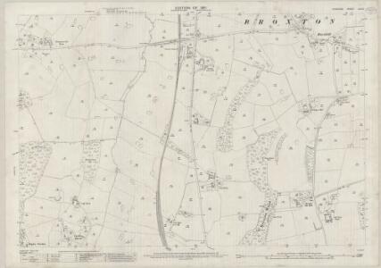 Cheshire LIV.10 (includes: Broxton; Carden; Clutton) - 25 Inch Map