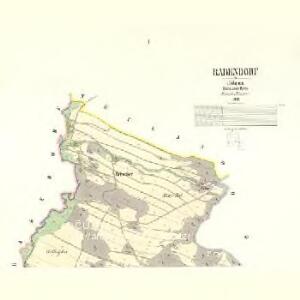 Rabendorf - c8793-1-001 - Kaiserpflichtexemplar der Landkarten des stabilen Katasters
