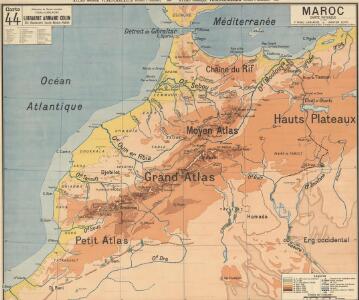 Maroc carte physique