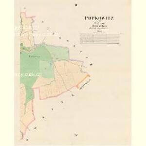 Popkowitz - c6011-1-002 - Kaiserpflichtexemplar der Landkarten des stabilen Katasters