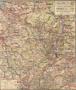 France Régionale France de l’Est Jura-Bassin de la Saône carte politique