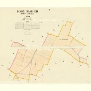 Gross Kosoged (Hruby Kosogedi) - c3468-1-001 - Kaiserpflichtexemplar der Landkarten des stabilen Katasters