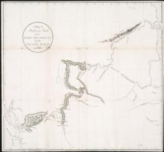A map of Mackenzie's track from Fort Chipewyan to the Pacific Ocean in 1793
