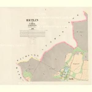 Hetlin - c1843-1-001 - Kaiserpflichtexemplar der Landkarten des stabilen Katasters