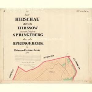 Hirschau - c2462-1-001 - Kaiserpflichtexemplar der Landkarten des stabilen Katasters